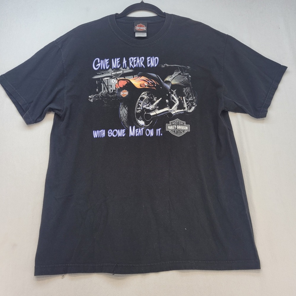 Harley-Davidson 2006 T-Shirt Mens Large Black Biker Harley Haven Virginia Beach